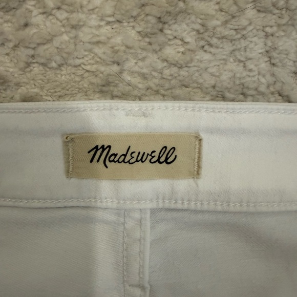 Madewell Women’s 20W White Stovepipe Jeans High Rise Stretch Denim - Picture 2 of 7